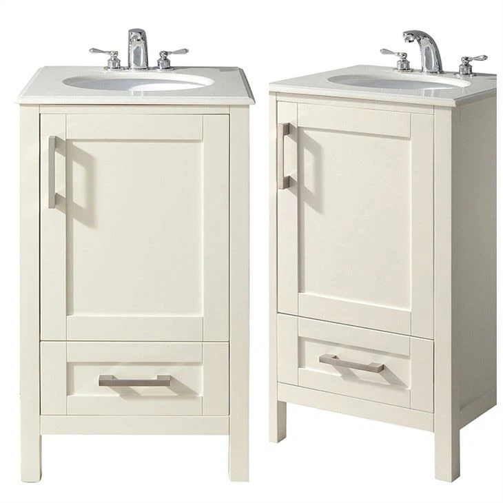 20 inch White Freestanding Vanity Unit