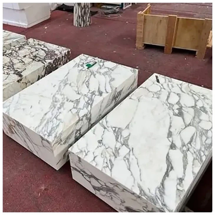 Calacatta Viola Marble Cube Tables