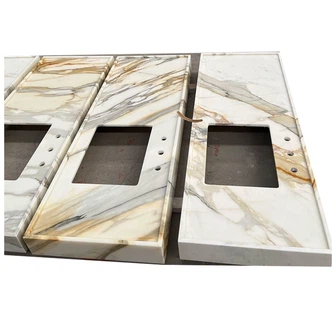 Calacatta auksinis marmurinis praustuvas