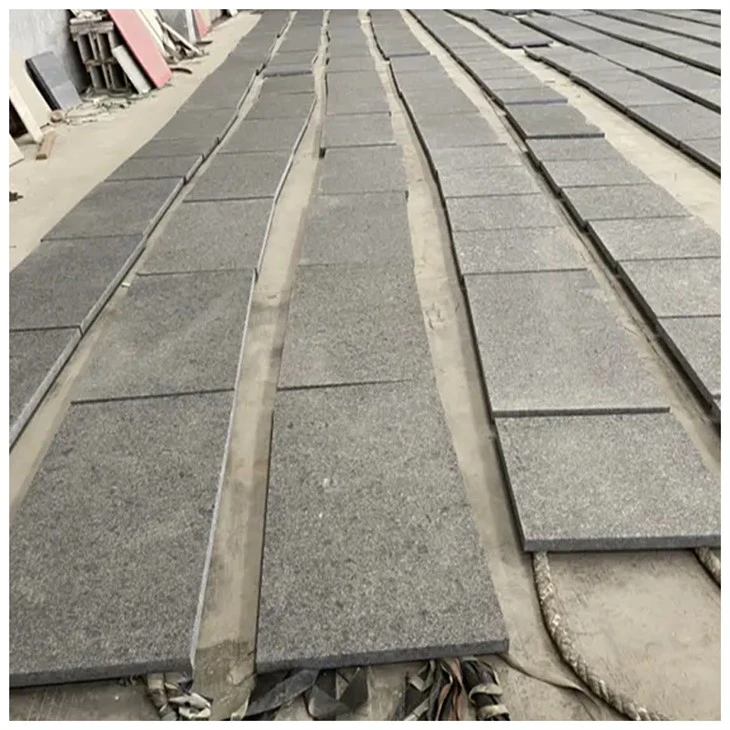 Steel Grey Granite Flamed Tiles