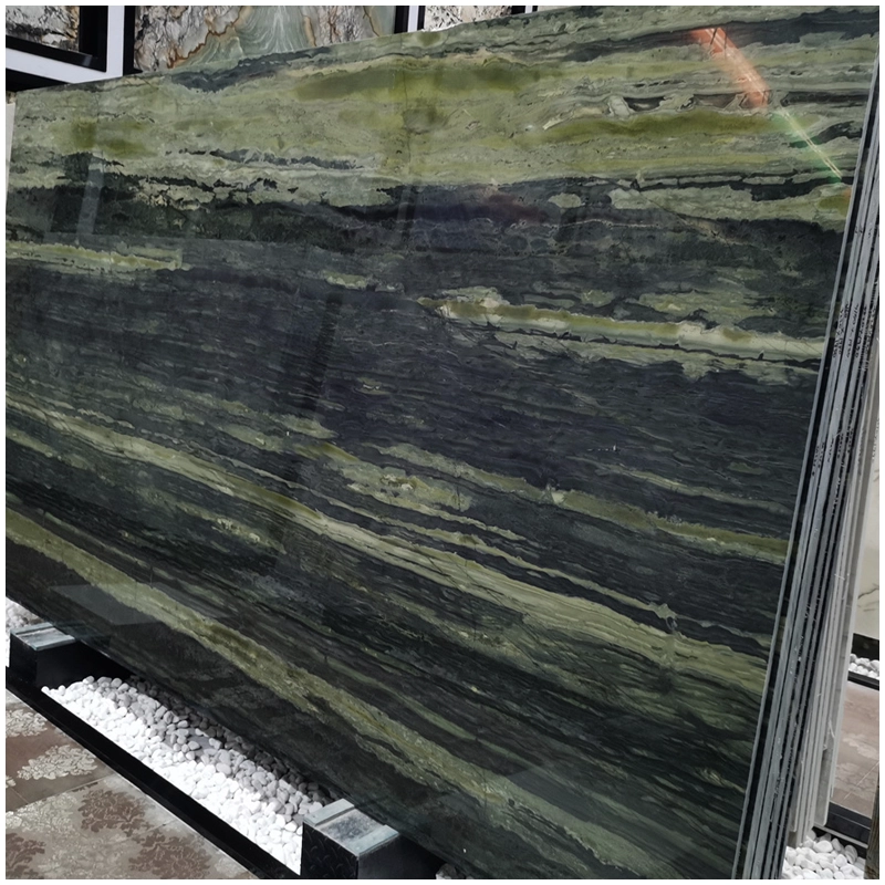Verde Bamboo Quartzite Slab