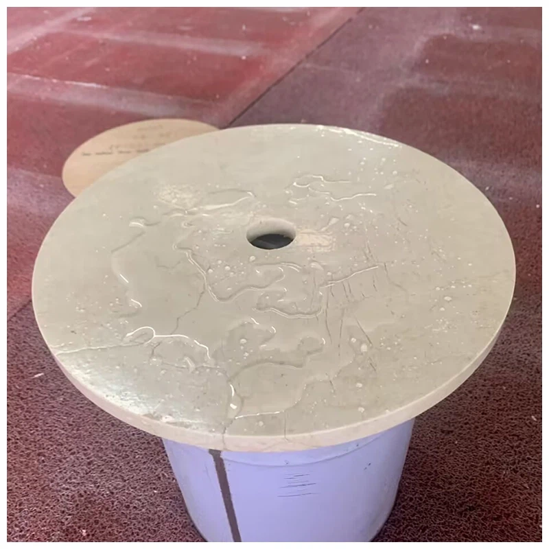 Crema Marfil round marble cafe table
