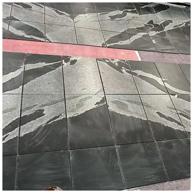 Python Black Granite Floor Tiles