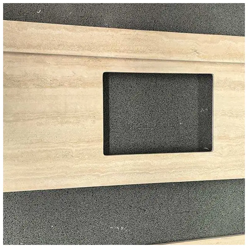 Romano Travertine Single Sink Vanity Tops