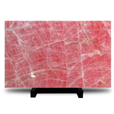 Ledo rožinės onikso plokštės