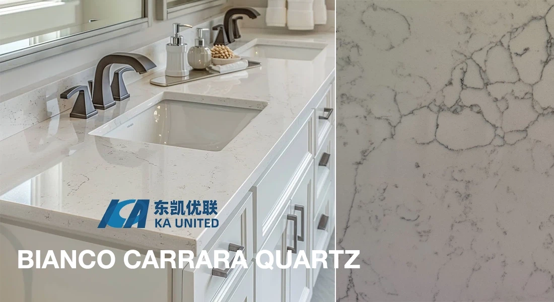 Bianco Carrara Quartz Bathroom Countertops projects KA UNITED Bianco Carrara Quartz Bathroom Countertops projects KA UNITED