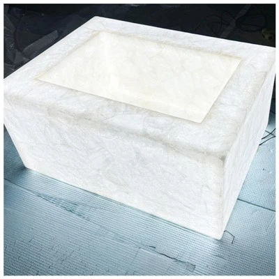 Pusiau brangūs balto kvarco praustuvai